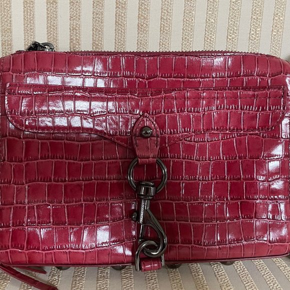 New Rebecca Minkoff Mini M.A.C. Crossbody RARE Cardinal Red (MSRP $228) - Picture 1 of 11
